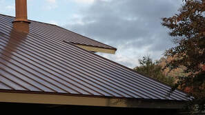 Brown residential metal roof in Kelowna BC